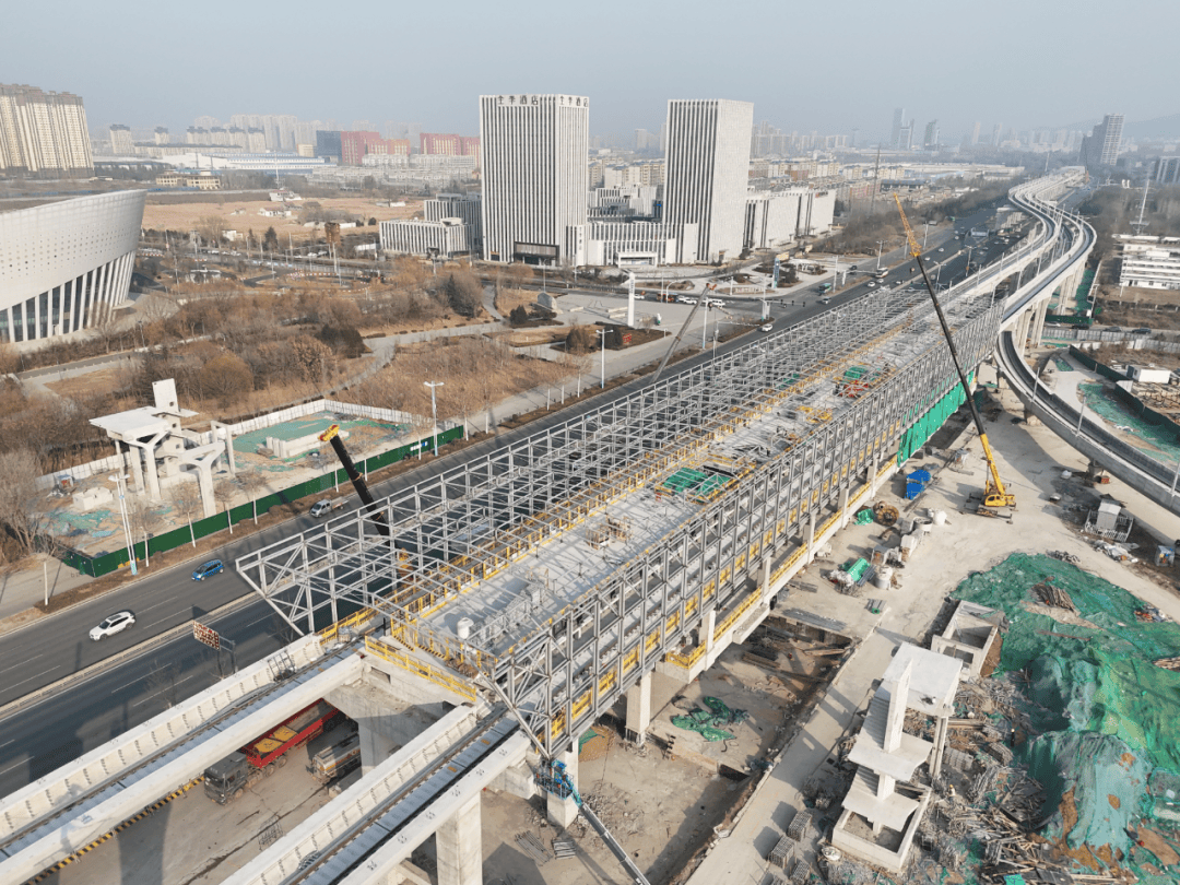 濟南地鐵項目車站主體鋼結構及附屬土建工程順利完工
